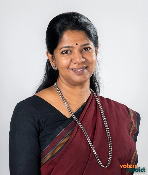 Photo of Kanimozhi Karunanidhi of Dravida Munnetra Kazhagam Thoothukkudi Tamil Nadu