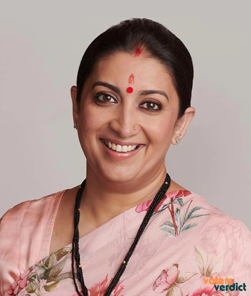 Photo of Smriti Irani of Bharatiya Janata Party Amethi Uttar Pradesh